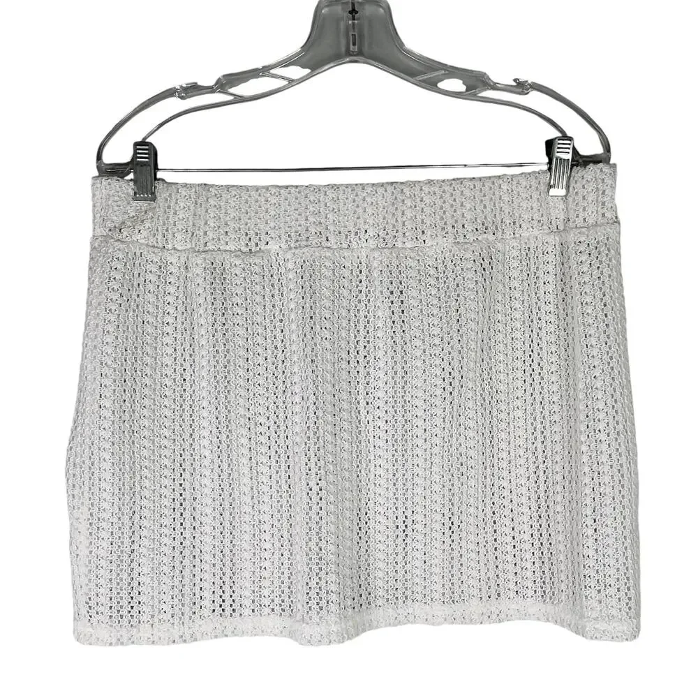 Becotal Swim Coverup Set White Crochet XL Vacation Cruise New